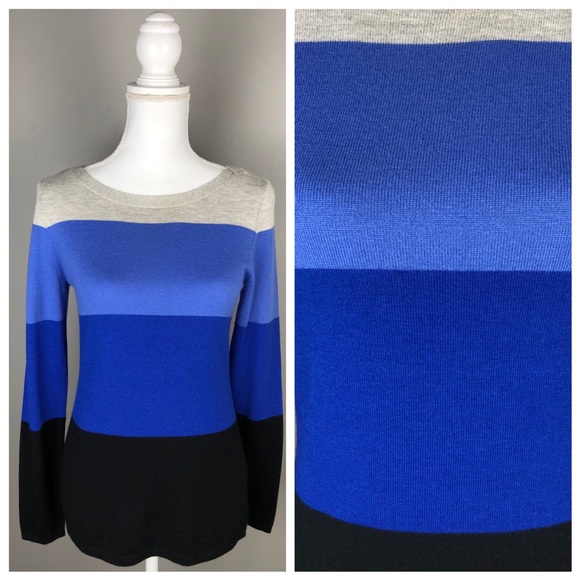 Banana Republic Sweaters - EUC Banana Republic Wool Blend Colorblock Sweater